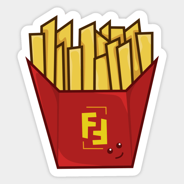 Cute French Fries Sticker by Hygra Creative